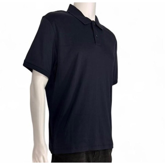 Banana Republic Luxe Touch Performance Polo Shirt Navy Mens Large 710638-03 - Picture 2 of 6